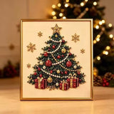 Festive Evergreen pearl diamond painting