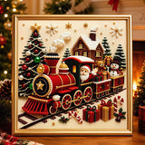 North Pole Express pearl diamond painting