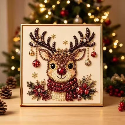 Ruby the Reindeer pearl diamond painting
